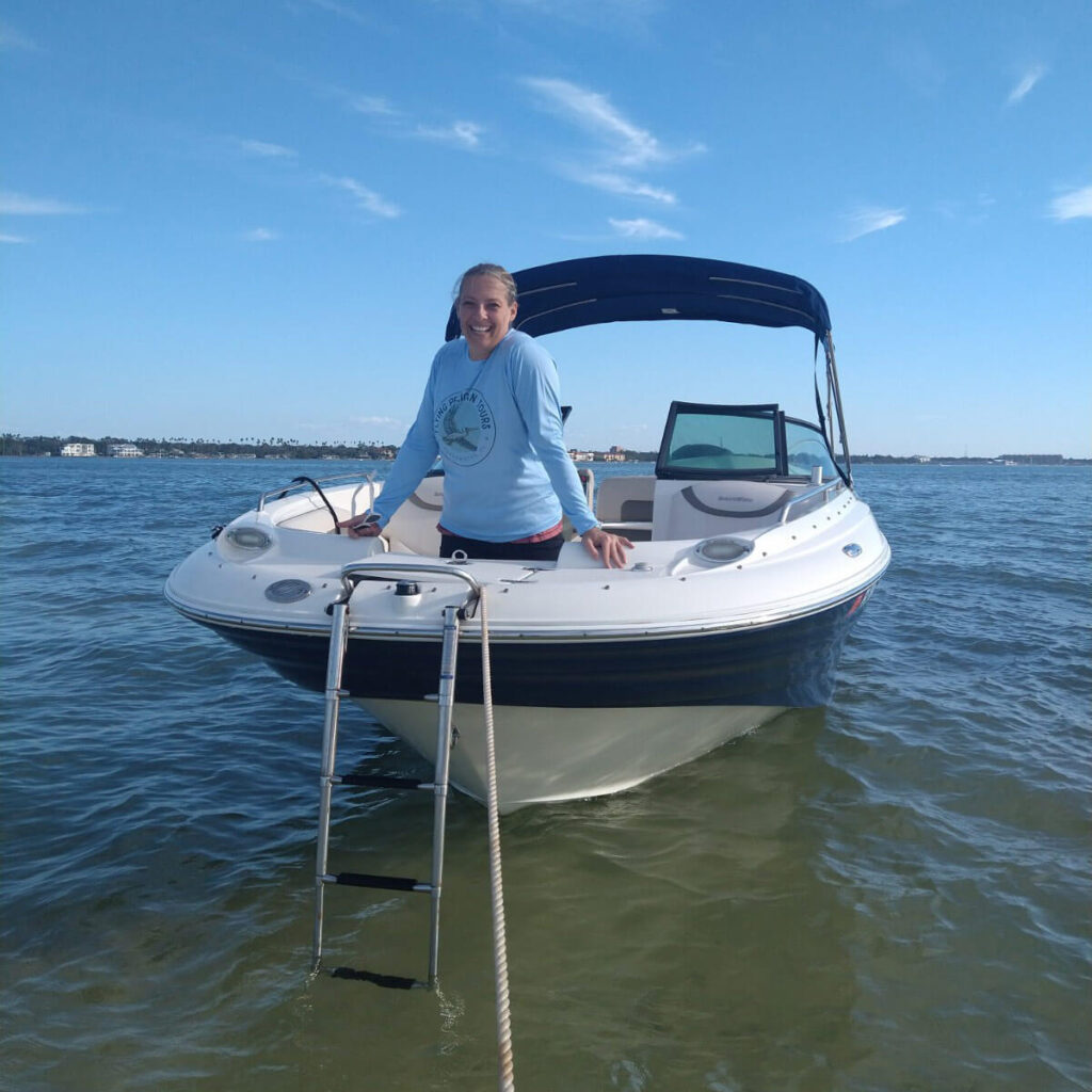 Sharon on Boat
